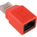goobay 68912 adattatore per inversione del genere dei cavi RJ-45 Rosso rosso, RJ-45, RJ-45, Rosso