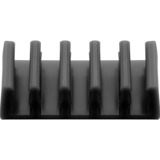 goobay 70433 organizer per cavi Scrivania Supporto per cavo Nero 2 pezzo(i) Nero, Supporto per cavo, Scrivania, Nero