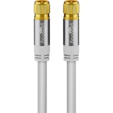 goobay 70653 cavo coassiale 10 m F Bianco bianco, 10 m, F, F, Bianco
