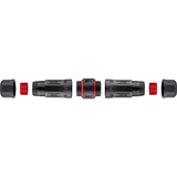 goobay 79566 accessorio per cavi, Frizione Nero, Nero, 250 MHz, 2x RJ45, 120 mm, 28 mm, 28 mm