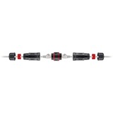 goobay 79566 accessorio per cavi, Frizione Nero, Nero, 250 MHz, 2x RJ45, 120 mm, 28 mm, 28 mm
