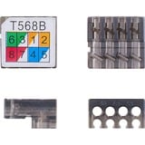 goobay 79577 accessorio per cavi, Frizione grigio/Rosso, Grigio, Rosso, 250 MHz, IDC, CE, 65 mm, 11 mm