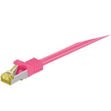 goobay 91587 cavo di rete Magenta 1 m Cat7 S/FTP (S-STP) fucsia, 1 m, Cat7, S/FTP (S-STP), RJ-45, RJ-45