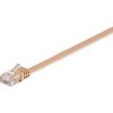 goobay 95880 cavo di rete Marrone chiaro 1 m Cat6 U/UTP (UTP) marrone, 1 m, Cat6, U/UTP (UTP), RJ-45, RJ-45