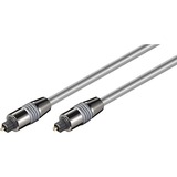 goobay AVK 221-100 1.0m 6.0mm cavo audio 1 m TOSLINK argento, Maschio, TOSLINK, Maschio, 1 m