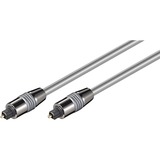 goobay AVK 221-500 5.0m 6.0mm cavo audio 5 m TOSLINK argento, Maschio, TOSLINK, Maschio, 5 m