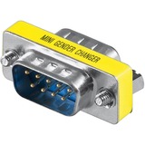 goobay CAK ADAP D-SUB9 M/M gender changer 9 pin giallo, 9 pin, 9 pin
