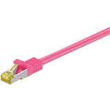 goobay RJ-45 CAT7 5m cavo di rete Magenta S/FTP (S-STP) fucsia, 5 m, Cat7, S/FTP (S-STP), RJ-45, RJ-45