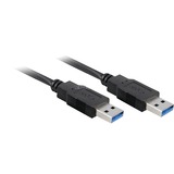 goobay USB 3.0 AA 300 HiSpeed, 3m cavo USB USB A Nero Nero, 3m, 3 m, USB A, USB A, Maschio/Maschio, Nero