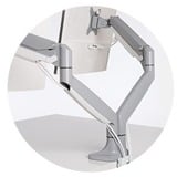 Kensington Braccio per monitor doppio ad altezza regolabile one-touch SmartFit® grigio, Bullone di ancoraggio, 9 kg, 33 cm (13"), 81,3 cm (32"), 100 x 100 mm, Argento