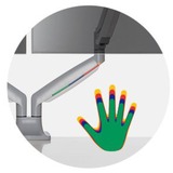 Kensington Braccio per monitor doppio ad altezza regolabile one-touch SmartFit, Base per monitor grigio, Bullone di ancoraggio, 9 kg, 33 cm (13"), 81,3 cm (32"), 100 x 100 mm, Argento