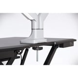 Kensington Braccio per monitor doppio ad altezza regolabile one-touch SmartFit®, Base per monitor grigio, Bullone di ancoraggio, 9 kg, 33 cm (13"), 81,3 cm (32"), 100 x 100 mm, Argento