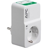 APC PM1WU2-GR protezione da sovraccarico Bianco 1 presa(e) AC 230 V bianco, 918 J, 1 presa(e) AC, 230 V, 50 Hz +/- 5 Hz, Bianco, 150 g