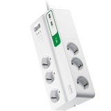 APC PM6U-GR protezione da sovraccarico Bianco 6 presa(e) AC 230 V 2 m, Ciabatta bianco, 1836 J, 6 presa(e) AC, Tipo F, 230 V, 50 Hz, 2300 W