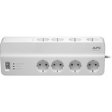 APC SurgeArrest Essential Bianco 8 presa(e) AC 230 V 2 m bianco, 2690 J, 8 presa(e) AC, Tipo F, 230 V, 50 Hz, 2300 W