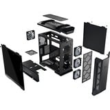 ASUS TUF Gaming GT501 Midi Tower Nero, Chassis Tower Nero, Midi Tower, PC, Nero, ATX, EATX, micro ATX, Mini-ITX, Plastica, Giocare