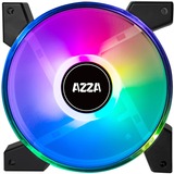 AZZA 4 X HURRICANE II DIGITAL RGB FAN 120mm + Digital RF Remote Nero