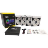 AZZA 4 X HURRICANE II DIGITAL RGB FAN 120mm + Digital RF Remote Nero