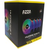 AZZA 4 X HURRICANE II DIGITAL RGB FAN 120mm + Digital RF Remote Nero