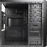 Aerocool CS‐1101 Midi Tower Nero, Chassis Tower Nero, Midi Tower, PC, Nero, ATX, micro ATX, Mini-ATX, Acciaio, 15 cm