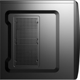 Aerocool CS‐1102 Midi Tower Nero, Chassis Tower Nero, Midi Tower, PC, Nero, ATX, micro ATX, Mini-ATX, Acciaio, 15 cm