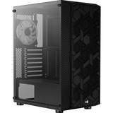 Aerocool Hive-G-BK-v1 Midi Tower Nero, Midi Tower, PC, ATX, micro ATX, Mini-ITX, Acrilonitrile butadiene stirene (ABS), SPCC, 15,7 cm, 31,7 cm