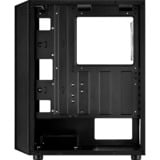 Aerocool Hive-G-BK-v1 Midi Tower Nero, Midi Tower, PC, ATX, micro ATX, Mini-ITX, Acrilonitrile butadiene stirene (ABS), SPCC, 15,7 cm, 31,7 cm