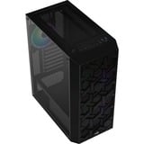 Aerocool Hive-G-BK-v1 Midi Tower, Chassis Tower Nero, Midi Tower, PC, ATX, micro ATX, Mini-ITX, Acrilonitrile butadiene stirene (ABS), SPCC, 15,7 cm, 31,7 cm