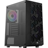 Aerocool Hive-G-BK-v1 Midi Tower, Chassis Tower Nero, Midi Tower, PC, ATX, micro ATX, Mini-ITX, Acrilonitrile butadiene stirene (ABS), SPCC, 15,7 cm, 31,7 cm