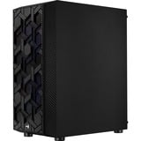 Aerocool Hive-G-BK-v1 Midi Tower, Chassis Tower Nero, Midi Tower, PC, ATX, micro ATX, Mini-ITX, Acrilonitrile butadiene stirene (ABS), SPCC, 15,7 cm, 31,7 cm