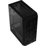 Aerocool Hive-G-BK-v3 Midi Tower Nero, Chassis Tower Nero, Midi Tower, PC, Nero, ATX, micro ATX, Mini-ITX, Acrilonitrile butadiene stirene (ABS), SPCC, 15,7 cm