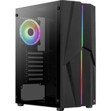 Aerocool Mecha-G-BK-v2 Midi Tower Nero Nero, Midi Tower, PC, Nero, ATX, micro ATX, Mini-ITX, Acrilonitrile butadiene stirene (ABS), SPCC, 15,9 cm