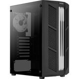 Aerocool Prime-G-BK-v2 Midi Tower Nero Nero, Midi Tower, PC, Nero, ATX, micro ATX, Mini-ITX, Acrilonitrile butadiene stirene (ABS), SPCC, Blu, Verde, Rosso