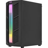Aerocool Prime-G-BK-v2 Midi Tower Nero, Chassis Tower Nero, Midi Tower, PC, Nero, ATX, micro ATX, Mini-ITX, Acrilonitrile butadiene stirene (ABS), SPCC, Blu, Verde, Rosso