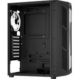 Aerocool Prime-G-BK-v2 Midi Tower Nero, Chassis Tower Nero, Midi Tower, PC, Nero, ATX, micro ATX, Mini-ITX, Acrilonitrile butadiene stirene (ABS), SPCC, Blu, Verde, Rosso