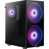 Aerocool Python Midi Tower Nero Nero, Midi Tower, PC, Nero, ATX, micro ATX, Mini-ITX, ABS sintetico, SPCC, Giocare