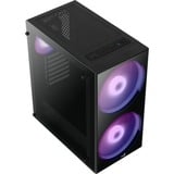 Aerocool Python Midi Tower Nero Nero, Midi Tower, PC, Nero, ATX, micro ATX, Mini-ITX, ABS sintetico, SPCC, Giocare