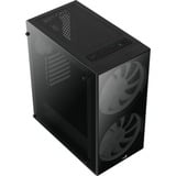 Aerocool Python Midi Tower Nero Nero, Midi Tower, PC, Nero, ATX, micro ATX, Mini-ITX, ABS sintetico, SPCC, Giocare