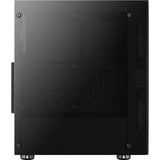 Aerocool Python Midi Tower Nero, Chassis Tower Nero, Midi Tower, PC, Nero, ATX, micro ATX, Mini-ITX, ABS sintetico, SPCC, Giocare