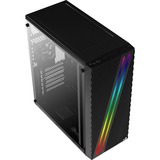 Aerocool Streak Midi Tower Nero Nero, Midi Tower, PC, Nero, ATX, micro ATX, Mini-ITX, Acrilonitrile butadiene stirene (ABS), SPCC, Multi