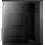 Aerocool Streak Midi Tower Nero Nero, Midi Tower, PC, Nero, ATX, micro ATX, Mini-ITX, Acrilonitrile butadiene stirene (ABS), SPCC, Multi