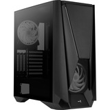 Aerocool Visor Midi Tower Nero Nero, Midi Tower, PC, Nero, ATX, EATX, micro ATX, Mini-ITX, Acrilonitrile butadiene stirene (ABS), SPCC, Acciaio, Giocare