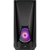 Aerocool Visor Midi Tower Nero, Chassis Tower Nero, Midi Tower, PC, Nero, ATX, EATX, micro ATX, Mini-ITX, Acrilonitrile butadiene stirene (ABS), SPCC, Acciaio, Giocare
