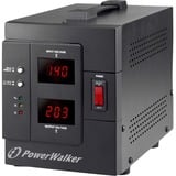 BlueWalker AVR 1500/SIV regolatore di tensione 2 presa(e) AC 230 V Nero Nero, 230 V, 50/60 Hz, 1500 VA, 1200 W, 2 presa(e) AC, Tipo F