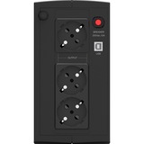 BlueWalker Basic VI 1000 SB A linea interattiva 1 kVA 600 W 3 presa(e) AC, UPS Nero, A linea interattiva, 1 kVA, 600 W, 162 V, 290 V, 50/60 Hz