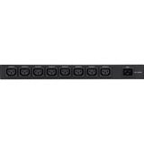 BlueWalker RC-16A unità di distribuzione dell'energia (PDU) 8 presa(e) AC 1U Nero, Alimentazione elettrica 1U, Orizzontale, Nero, LCD, 8 presa(e) AC, Accoppiatore C13