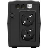 BlueWalker VI 1000 STL A linea interattiva 1 kVA 600 W 2 presa(e) AC, UPS Nero, A linea interattiva, 1 kVA, 600 W, Sinusoidale, 162 V, 290 V
