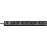 Brennenstuhl 1150610318 prolunghe e multiple 2 m 8 presa(e) AC Antracite, Ciabatta antracite, 2 m, 8 presa(e) AC, Antracite, Policarbonato, 19,5 A