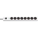 Brennenstuhl 1150610328 prolunghe e multiple 2 m 8 presa(e) AC Bianco bianco, 2 m, 8 presa(e) AC, Bianco, Policarbonato, 19,5 A