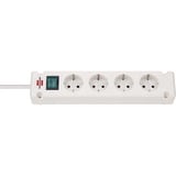 Brennenstuhl 1150650124 prolunghe e multiple Interno 1,5 m 4 presa(e) AC Bianco, Ciabatta bianco, Interno, 1,5 m, 4 presa(e) AC, Bianco, 300 mm, 1 pezzo(i)